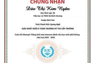 Kết quả thi IOE